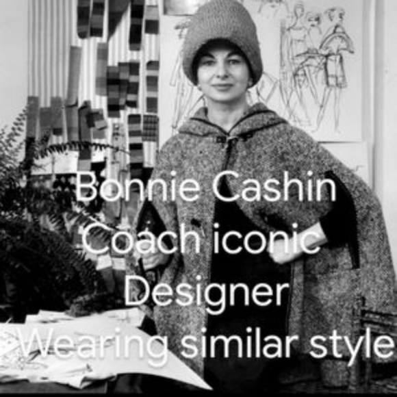 Vtg Scottish made mohair wool cape poncho 1960s - Picture 12 of 12